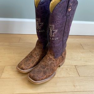 Tin Haul Women's Paisley Rain Flowerful Sole boots
